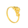 TOMEI Triplex Love Ring, Yellow Gold 916