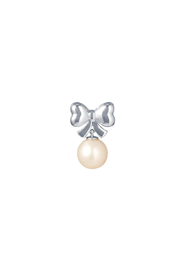 TOMEI [Online Exclusive] Pendant of Pearl-fect Ribbon I Silver