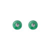 TOMEI Prosperity Jade Earrings, White Gold 750