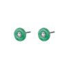 TOMEI Prosperity Jade Earrings, White Gold 750