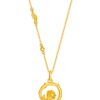 TOMEI X Xifu Rose Series Necklace, Yellow Gold 999 (5D)