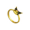 TOMEI X SANRIO Kuromi Ring, Yellow Gold 916