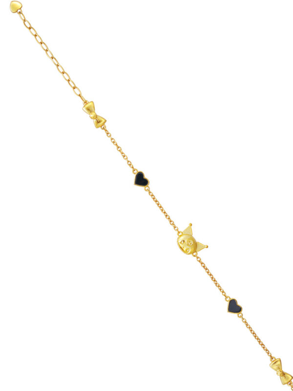 TOMEI X SANRIO Kuromi Bracelet, Yellow Gold 916