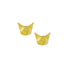 TOMEI X SANRIO Kuromi Head Earrings, Yellow Gold 916