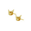 TOMEI X SANRIO Kuromi Head Earrings, Yellow Gold 916