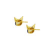 TOMEI X SANRIO Kuromi Earrings, Yellow Gold 916