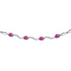 TOMEI Vibrant Ruby Bracelet, White Gold 750