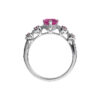 TOMEI Vibrant Ruby Ring, White Gold 750