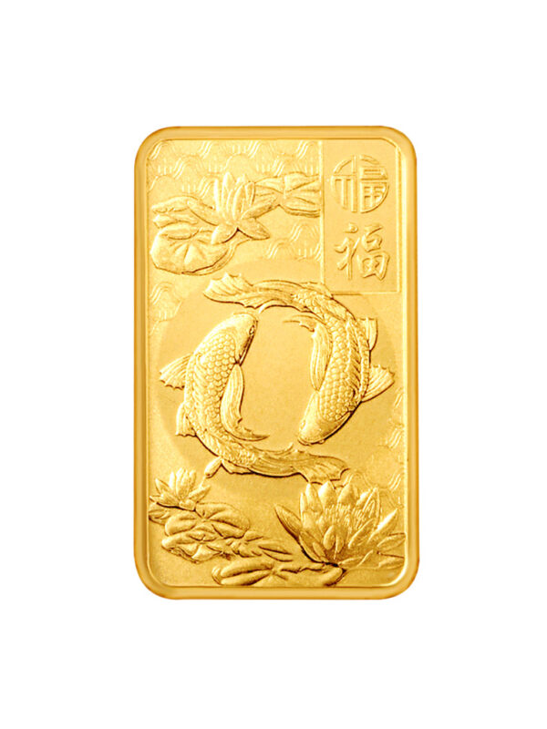 TOMEI x PAMP Suisse | Good Luck 2025 | Golden Carp 5GM | Fine Gold 9999