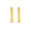 TOMEI Twisted Hoop Earrings, Yellow Gold 916