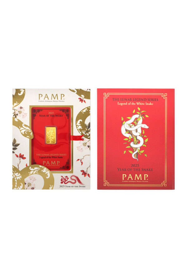 TOMEI x PAMP Suisse | The Lunar Legend Series 2025 | Legend Of The White Snake 5GM | Fine Gold 9999