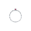 TOMEI Ruby Diamond Ring, White Gold 750