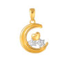 TOMEI Starry Moon Pendant, Yellow Gold 916