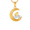 TOMEI Starry Moon Pendant, Yellow Gold 916
