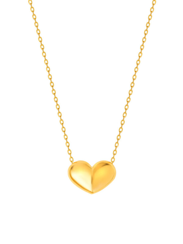 TOMEI Simply Love Necklace, Yellow Gold 916