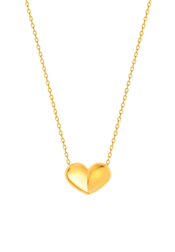 TOMEI Simply Love Necklace, Yellow Gold 916