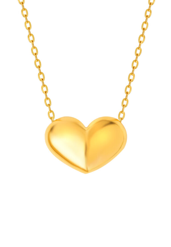 TOMEI Simply Love Necklace, Yellow Gold 916