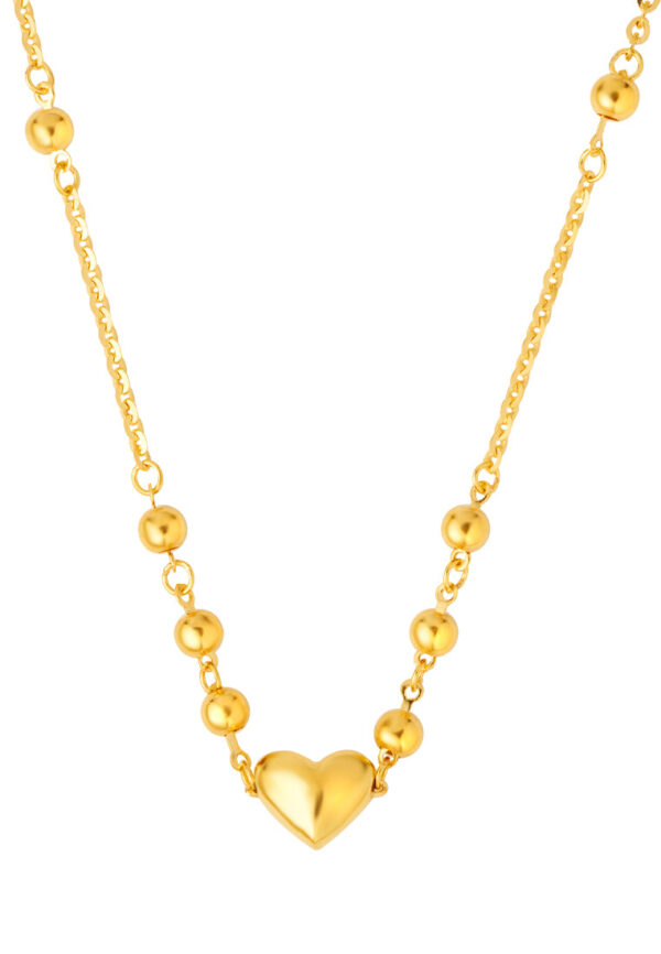 TOMEI Rock'n Love Necklace, Yellow Gold 916