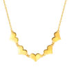 TOMEI Togetherness Heart Necklace, Yellow Gold 916