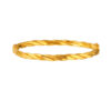 TOMEI Twisted Bangle, Yellow Gold 916