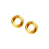 TOMEI x XIFU 【吉鲤】Auspicious Koi Earrings, Yellow Gold 999