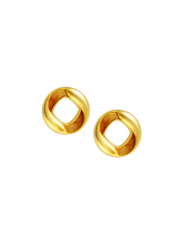 TOMEI x XIFU 【吉鲤】Auspicious Koi Earrings, Yellow Gold 999