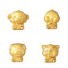 TOMEI [2025 Edition] Golden Zodiac Charm with Rope Bracelet, Yellow Gold 999
