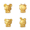 TOMEI [2025 Edition] Golden Zodiac Charm with Rope Bracelet, Yellow Gold 999