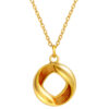 TOMEI x XIFU 【吉鲤】Auspicious Koi Necklace, Yellow Gold 999