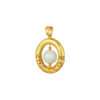 TOMEI Rotatable Jade Pendant, Yellow Gold 916
