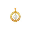 TOMEI Rotatable Jade Pendant, Yellow Gold 916