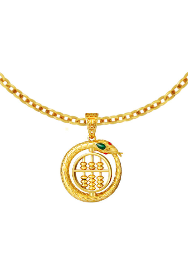 TOMEI Turn Of Fortune Pendant, Yellow Gold 916