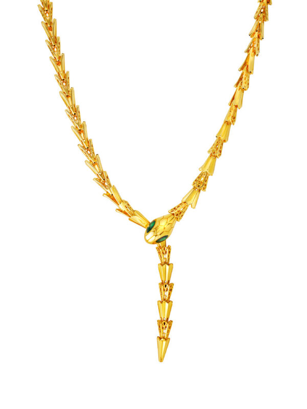 TOMEI x XIFU 【灵蛇系列】Snake Series Necklace, Yellow Gold 999 (5D)