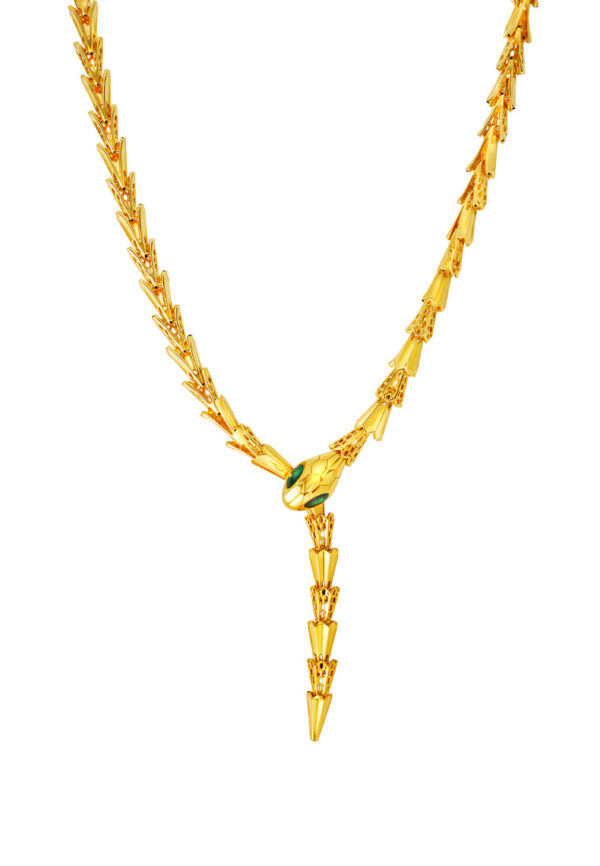 TOMEI x XIFU 【灵蛇系列】Snake Series Necklace, Yellow Gold 999 (5D)