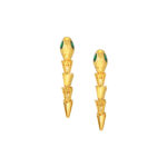 TOMEI x XIFU 【灵蛇系列】Snake Series Earrings, Yellow Gold 999 (5D)