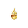 TOMEI Snake Hatching Pendant, Yellow Gold 916