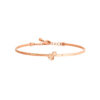 TOMEI Rouge Collection Gourd Bangle, Rose Gold 750