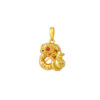 TOMEI Snake with Money Bag Pendant, Yellow Gold 916