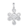 TOMEI Ruyi Knot Diamond Pendant, White Gold 750
