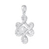 TOMEI Ruyi Knot Diamond Pendant, White Gold 750