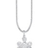 TOMEI Ruyi Knot Diamond Pendant, White Gold 750