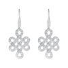 TOMEI Ruyi Knot Diamond Earrings, White Gold 750