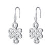 TOMEI Ruyi Knot Diamond Earrings, White Gold 750