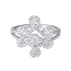 TOMEI Ruyi Knot Diamond Ring, White Gold 750