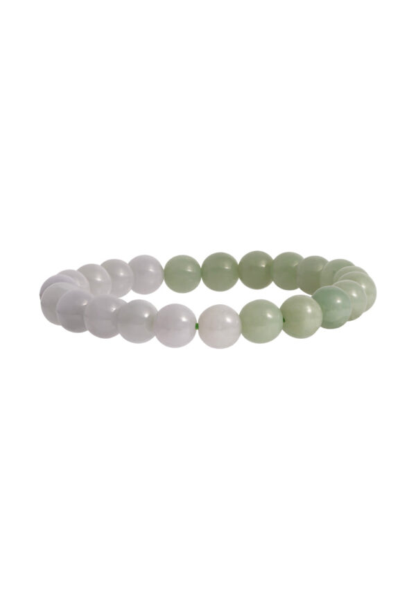 TOMEI 【半山水手串】Palace Grace Light Green & Purple Jade Bracelet