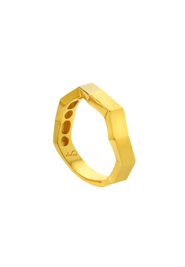 TOMEI Robust Ring, Yellow Gold 916