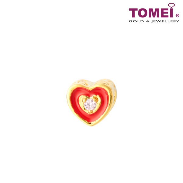 TOMEI Stolen Heart Charm | Tomei Yellow Gold 916 (22K)