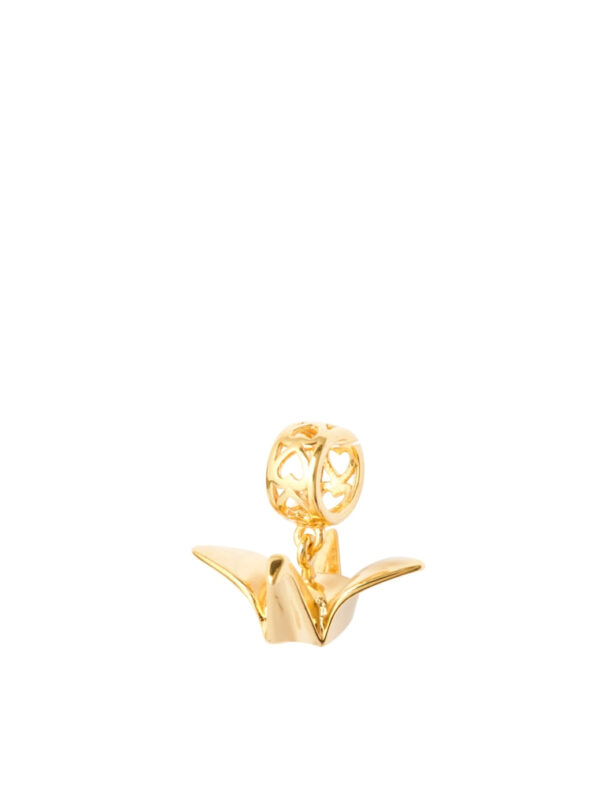 TOMEI [Online Exclusive] Origami Crane Blessings Charm, Yellow Gold 916