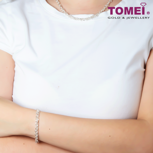 TOMEI [Online Exclusive] Frosty Faith Tri-Ring Bracelet | Tomei Sterling Silver 925 (SB87880)