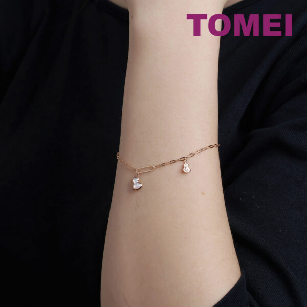 TOMEI Rouge Collection, Nacre Hulu Bracelet, Rose Gold 750